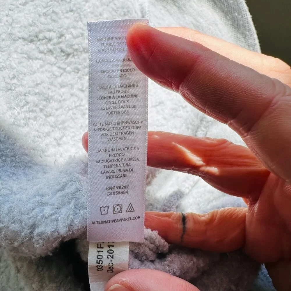 Purple Haus Machine Cut Short Sleeve Kangaroo Pouch Hoodie Pullover Sweater 2XL - Picture 12 of 14